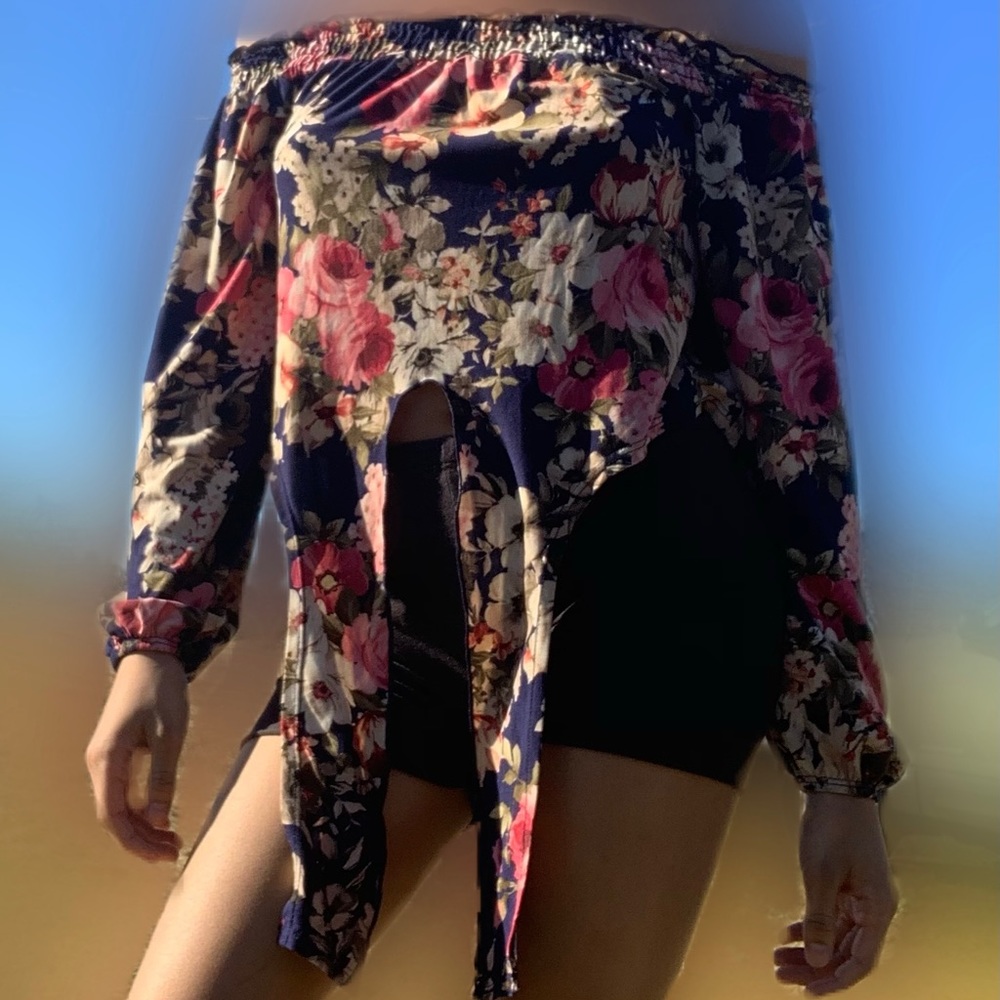 Flower Off The Shoulder Top